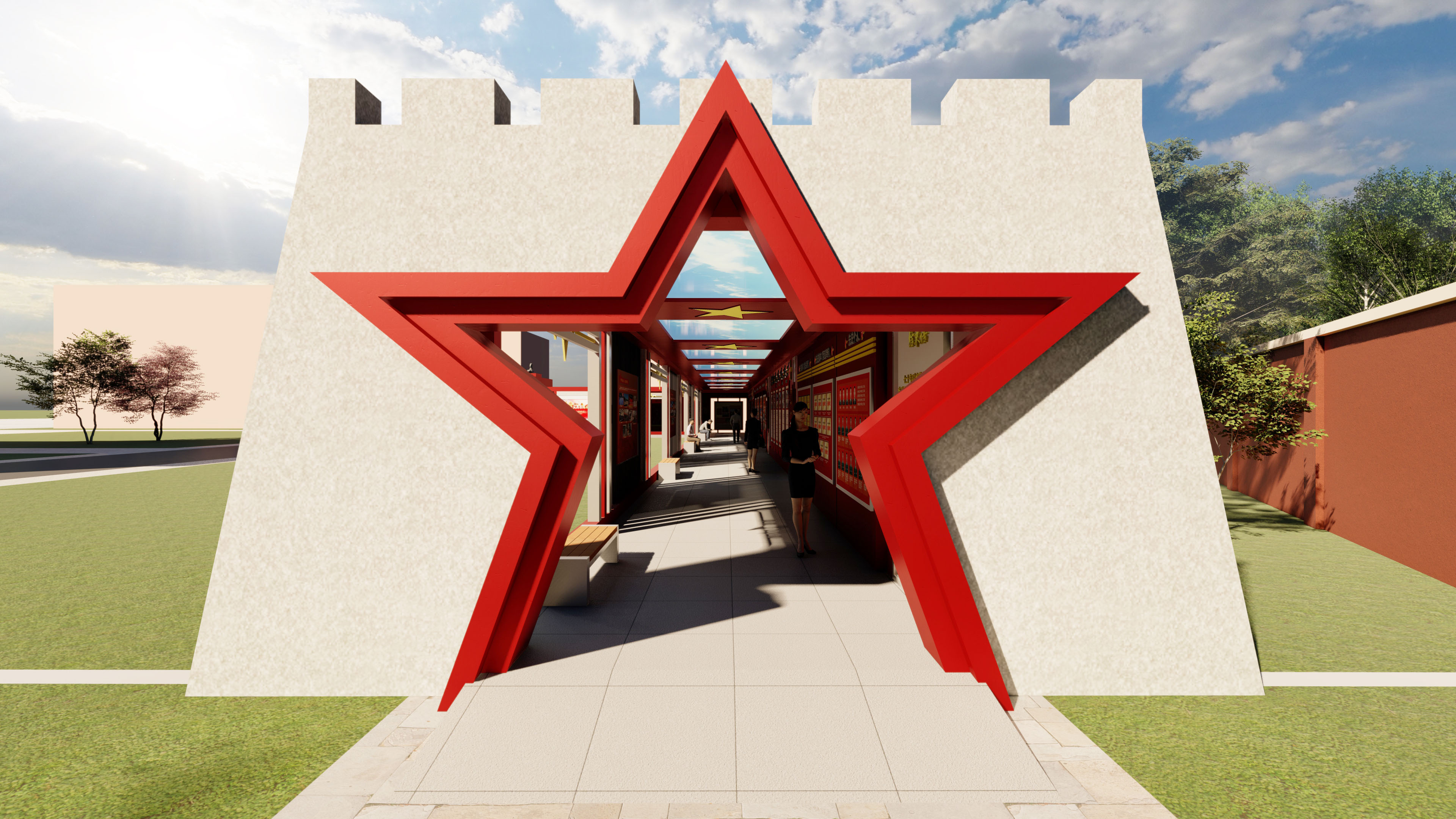 北京房山某部军史长廊